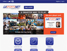Tablet Screenshot of lasportsnet.com